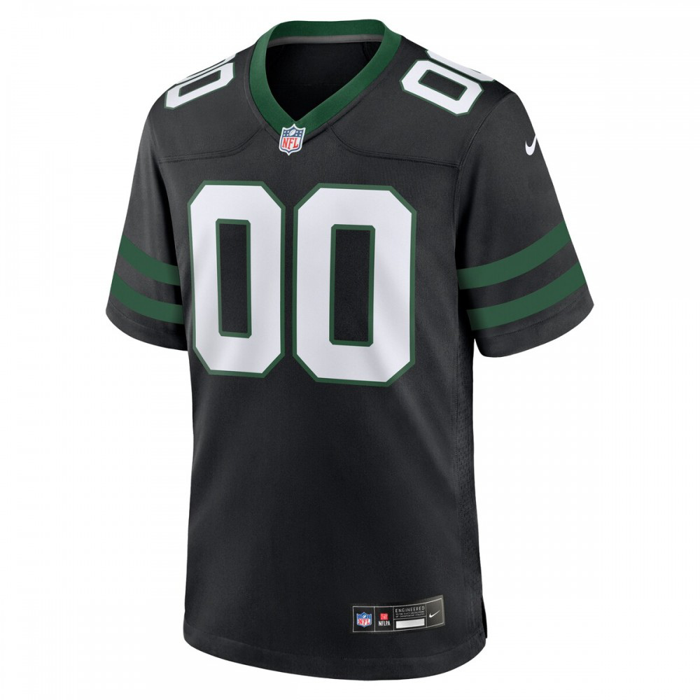 New York Jets Nike Alternate Custom Game Jersey - Legacy Black-GridironStore